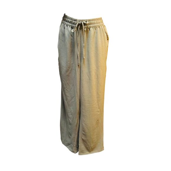 Devoted Sage Green pants | Wide leg | Loose fit | Flowy | Pull On | XS | NWOT - Picture 1 of 11